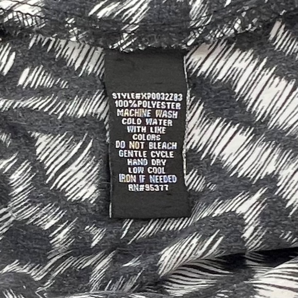 Sanctuary Womens Wide Leg Palazzo Pant Size M Black White Geometric Pull On Boho - Picture 5 of 9